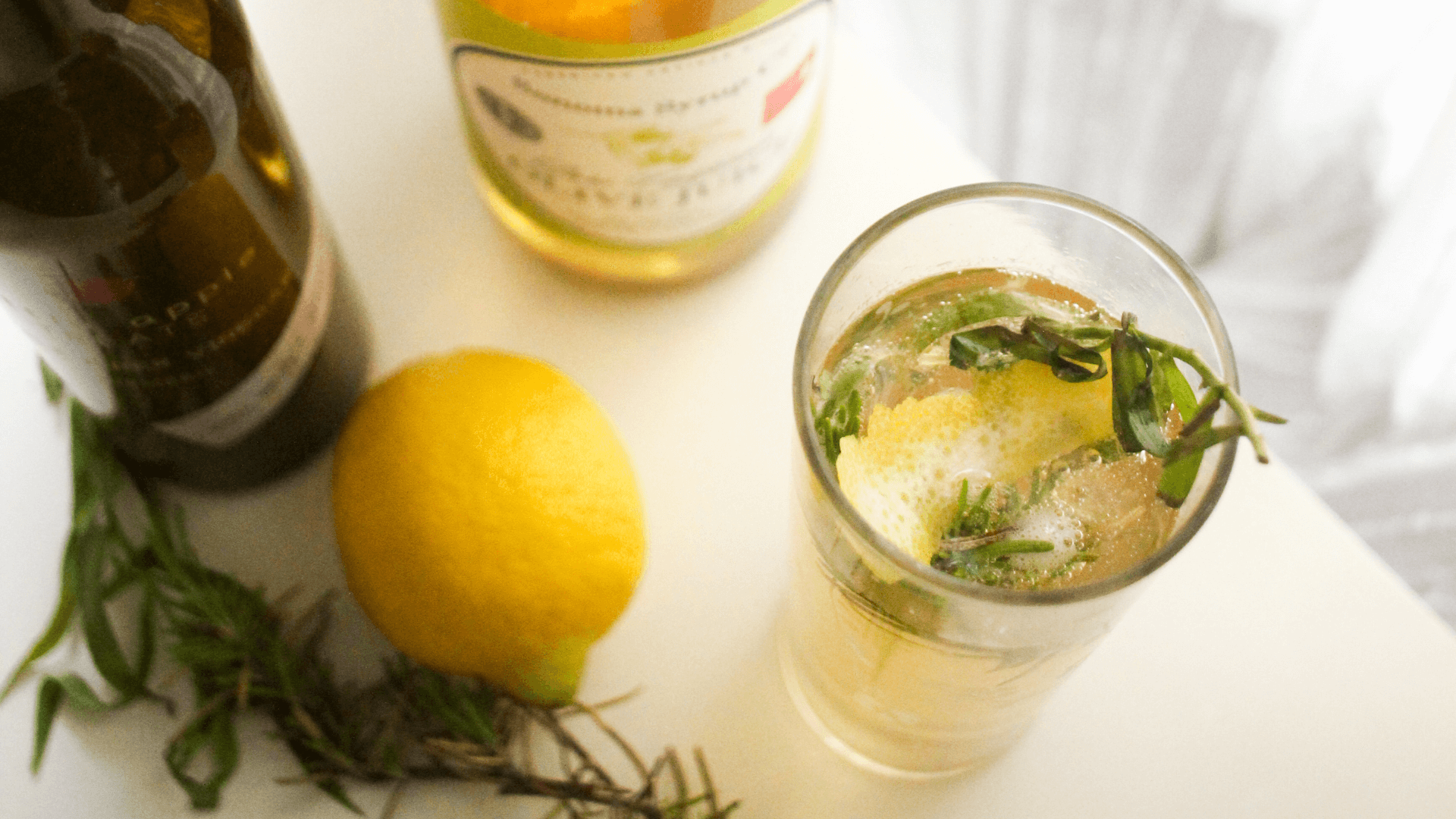 Savory Mocktail with Olive Juice and Apple Cider Vinegar